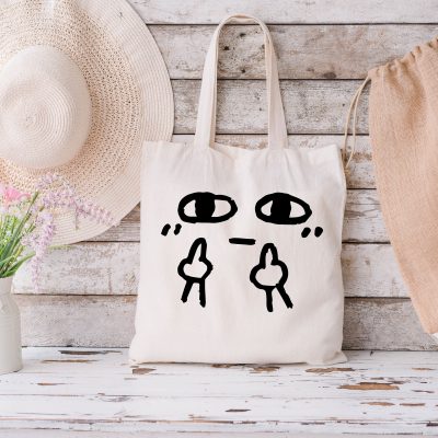 Funny Middle Finger Tote Bag, Funny Tote Bag, Tote Bag Gift, Cute Tote Bag, Shopping Bag, Gift For Her, Mom Tote Bag, Personalized Tote
