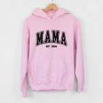 Personalized Mama Est. 2024, Customized Hoodie For Expecting Mothers, Cute New Mother Gift Idea, Pregnancy Announcement Sweatshirt