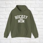 Hockey Mom Hoodie, Custom Hockey Mom Est. 2024, Personalized Sports Mama Hooded Sweatshirt, Game Day Apparel, Gift For Hockey Mom