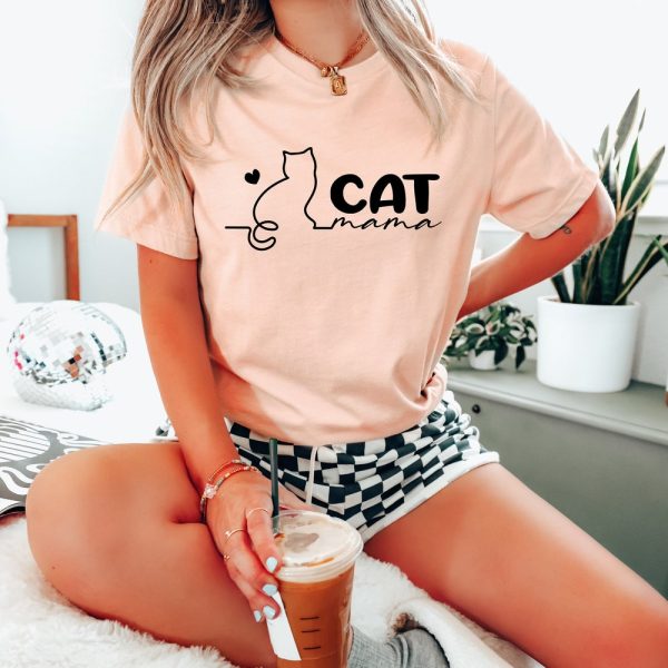 Cat Mama Shirt, Cat Mom Shirt, Cat Shirt for Cat Mom, Cat Lover, Mothers Day Gift For Cat Mom, Cat Lover Gift, Cat Shirt, Mom Shirt