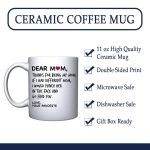 Dear Mom, Thanks For Being My Mom If I Had Different Mom... Mom Coffee Mug, Mothers Day Gift, Favorite Child gift, Moms Birthday Gift