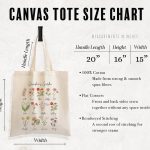 Mamas Garden Tote Bag, Gift For Grandma, Mothers Day Gift, Custom Tote Bags with Kids Name, Personalized Floral Tote Mom Gift