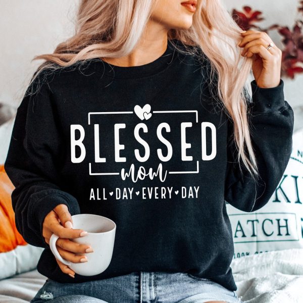Blessed Mom, Mom, Mom Shirt, Mothers Day, Mom Life, Best Mom, Boy Mom, Girl Mom,s For Cricut