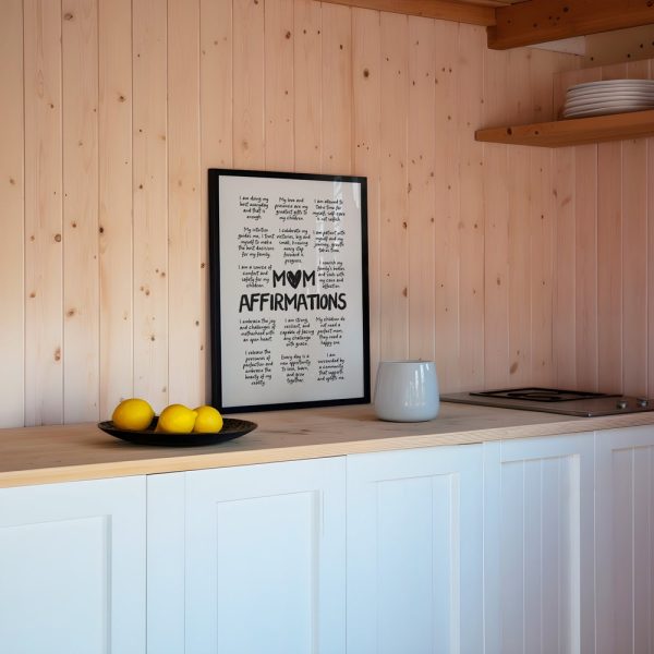 Mom Daily Affirmations Printable Wall Art Affirmation Poster Mothers Day Gift Positive Quotes Instant Gift for Moms