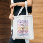 Mommy Tote Bag, Mom Custom Shopping Bag, Personalized Mothers Day Gift for Mom, Mom Birthday Gift from Daughter, Mum Christmas Gift