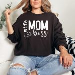 Mom Wife Boss, Mom, Mom Vibes, Mom life, Blessed Mama, Mothers Day, Mom Mode, Mom Shirt, Girl Mom