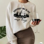 Support Wildlife Raise Boys Sweatshirt, Cute Gift for Newly Mom, Mom Life Hoodie, Funny Moms Shirt, Mom of Boys TShirt, E6884