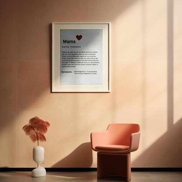 Mama Poster, Definition Mama, Gift, Poster for the Living Room
