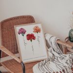 Personalized Carnation Mother’s Day Print - Custom Name Floral Poster - Mom & Kids Gift - Meaningful Mother’s Day Gift