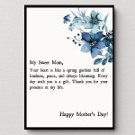 Set of 5, Mothers Day Print, Emotional Poster for Mom, Mother’s Day Gift, Flower Bouquet, Floral Mothers Day, Gift Printable,Meaningful Gift
