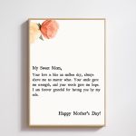 Set of 5, Mothers Day Print, Emotional Poster for Mom, Mother’s Day Gift, Flower Bouquet, Floral Mothers Day, Gift Printable,Meaningful Gift