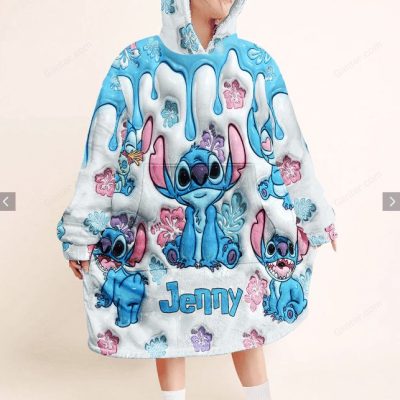 Cozy Cartoon Character Hoodie Blanket – Cute & Comfy Wearable Blanket For Kids & Adults