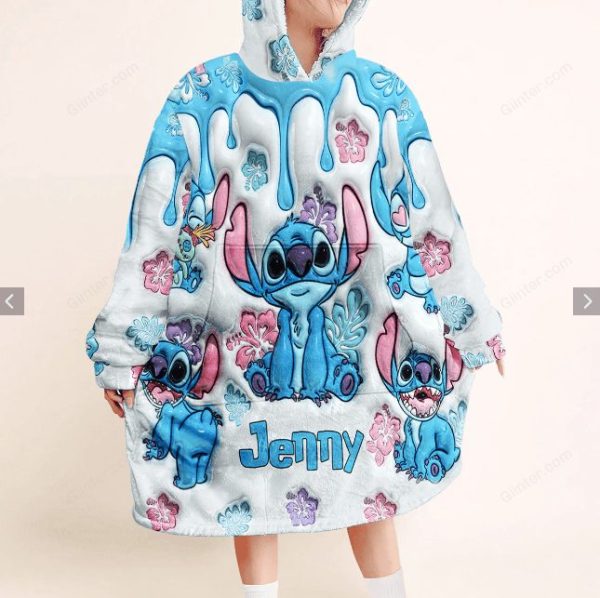 Cozy Cartoon Character Hoodie Blanket – Cute & Comfy Wearable Blanket For Kids & Adults
