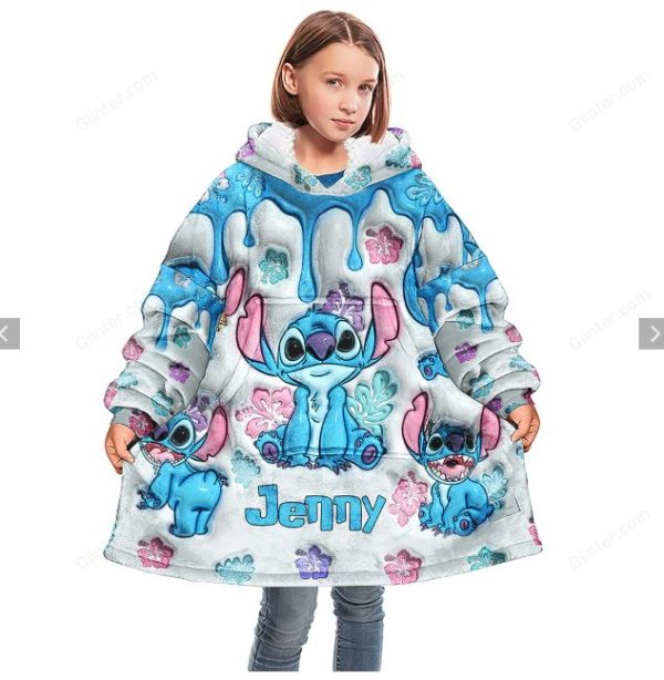 Cozy Cartoon Character Hoodie Blanket – Cute & Comfy Wearable Blanket For Kids & Adults