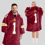 #1 Minnesota Football Unisex Blanket Hoodie