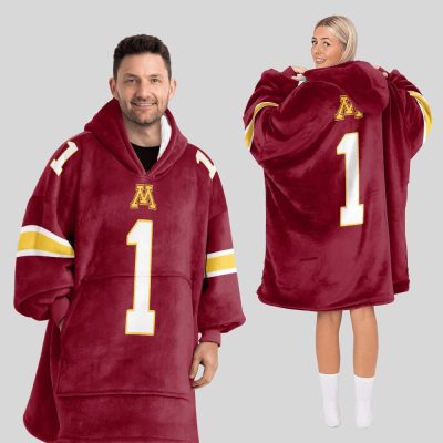 #1 Minnesota Football Unisex Blanket Hoodie