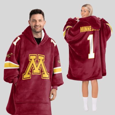 #1 Minnesota Football Unisex Blanket Hoodie