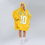 10 Los Angeles C Football Unisex Blanket Hoodie