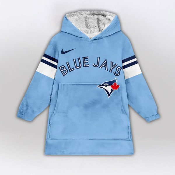 Toronto Blue Jays Mlb Design Blanket Hoodie Custom Name And Number