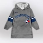 Toronto Blue Jays Mlb Design Blanket Hoodie Custom Name And Number