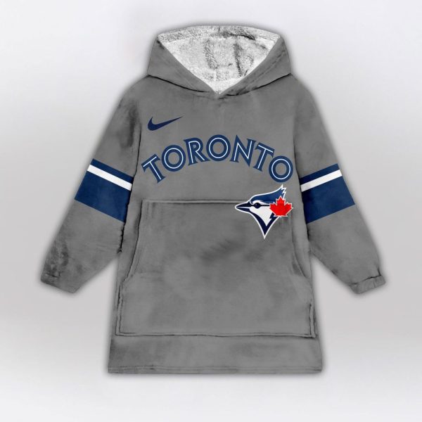 Toronto Blue Jays Mlb Design Blanket Hoodie Custom Name And Number