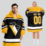 Pittsburgh Penguins Blanket Hoodie Custom Name And Number