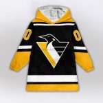 Pittsburgh Penguins Blanket Hoodie Custom Name And Number