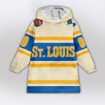 St. Louis Blues Blanket Hoodie Custom Name And Number