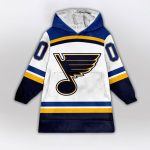 St. Louis Blues Blanket Hoodie Custom Name And Number