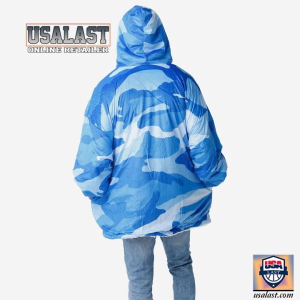 Toronto Blue Jays Camo Fleece Oodie, Blanket Hoodie Hooded Blanket