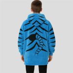 Blue Tiger Cosplay Blanket Hoodie
