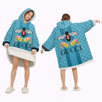 Blue Bee Ciel Gucci Blanket Hoodie , Cozy Wearable Blanket Hoodie