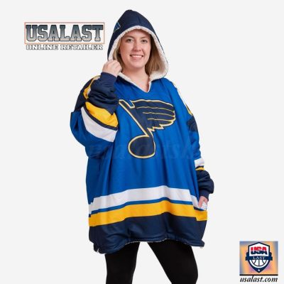St. Louis Blues Nhl Fleece Hoodie Blanket