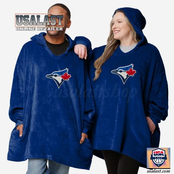New Mlb Toronto Blue Jays Lightweight Blanket Hoodie Hoodie Blanket