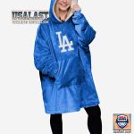 Los Angeles Dodgers Light Blue Blanket Hoodie Hooded Blanket