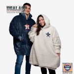 Mlb Houston Astros Dark Blue Blanket Hoodie Hoodie Blanket
