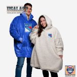 New York Rangers Blue Blanket Hoodie Hooded Blanket