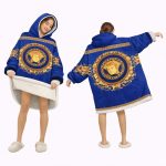 The Blue Versace Blanket Hoodie , Cozy Wearable Blanket Hoodie