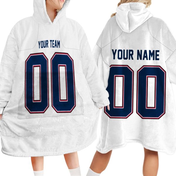 Custom your team name sport NFL Inspired Football Unisex Blanket Hoodie