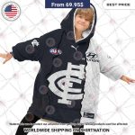Carlton Blues Mix Hoodie Blanket