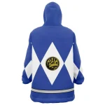 Blue Ranger Mighty Morphin Power Rangers Hooded Blanket Hoodie