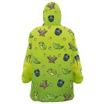Bug Type Pattern Pokemon Hooded Blanket Hoodie