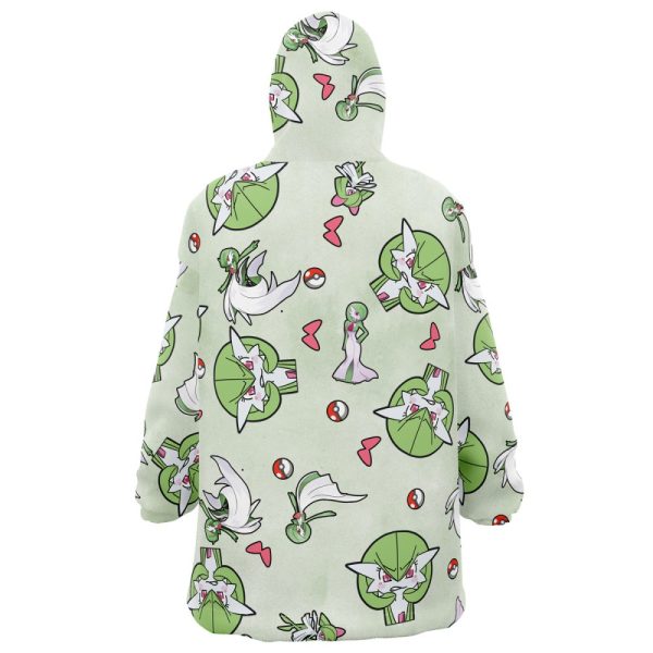 Gardevoir Pattern Pokemon Hooded Blanket Hoodie