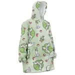 Gardevoir Pattern Pokemon Hooded Blanket Hoodie