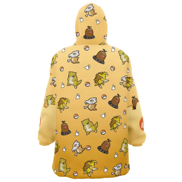 Ground Type Pattern Pokemon Hooded Blanket Hoodie
