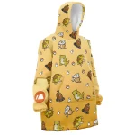 Ground Type Pattern Pokemon Hooded Blanket Hoodie