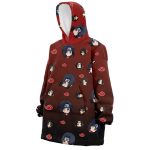 Itachi Uchiha Pattern Hooded Blanket Hoodie