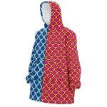 Kaido Pattern One Piece Hooded Blanket Hoodie