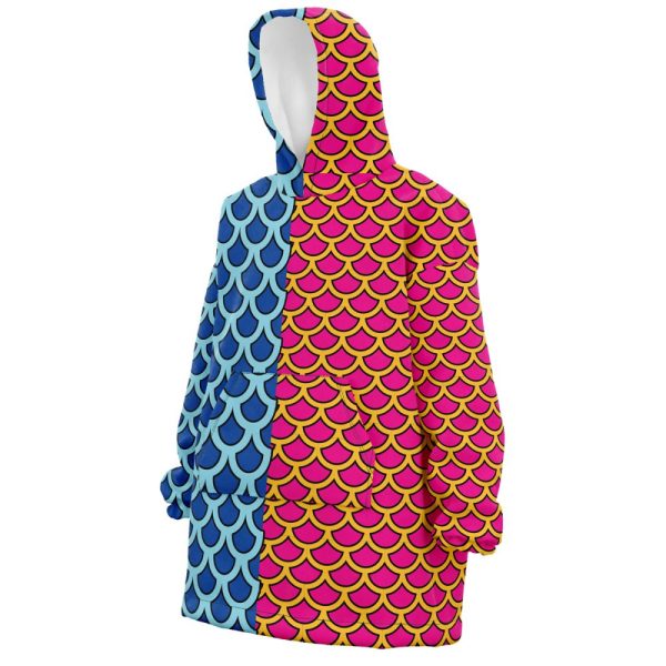 Kaido Pattern One Piece Hooded Blanket Hoodie