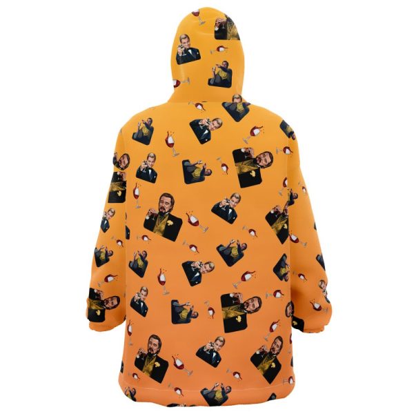 Leonardo Dicaprio Meme Pattern Hooded Blanket Hoodie